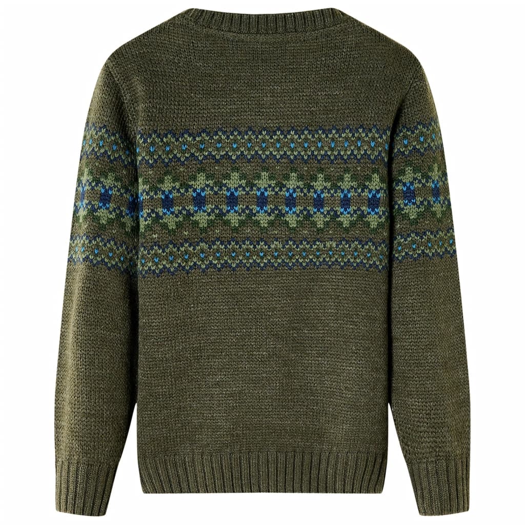 Vaikiškas megztinis, chaki spalvos, megztas, 92 dydžio