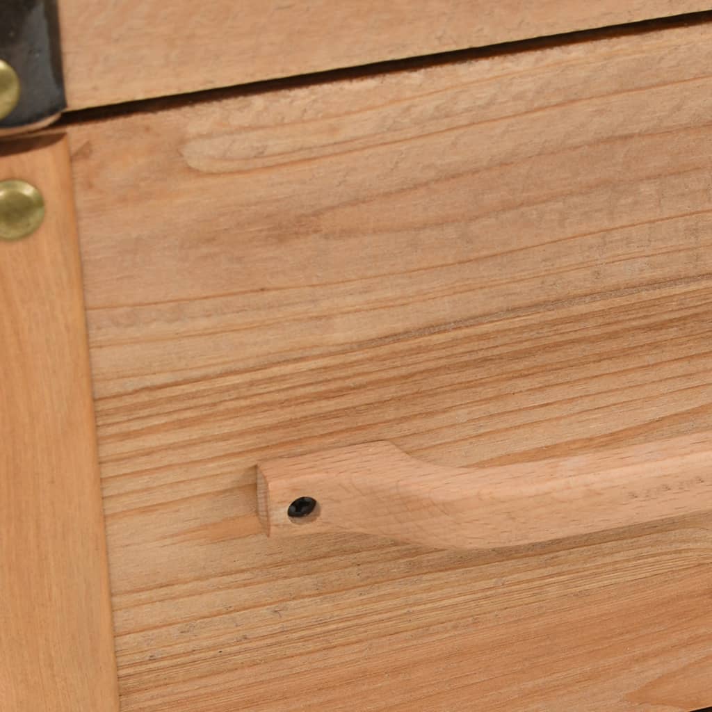 vidaXL Komoda, masyvi eglės mediena, 91x35x73cm