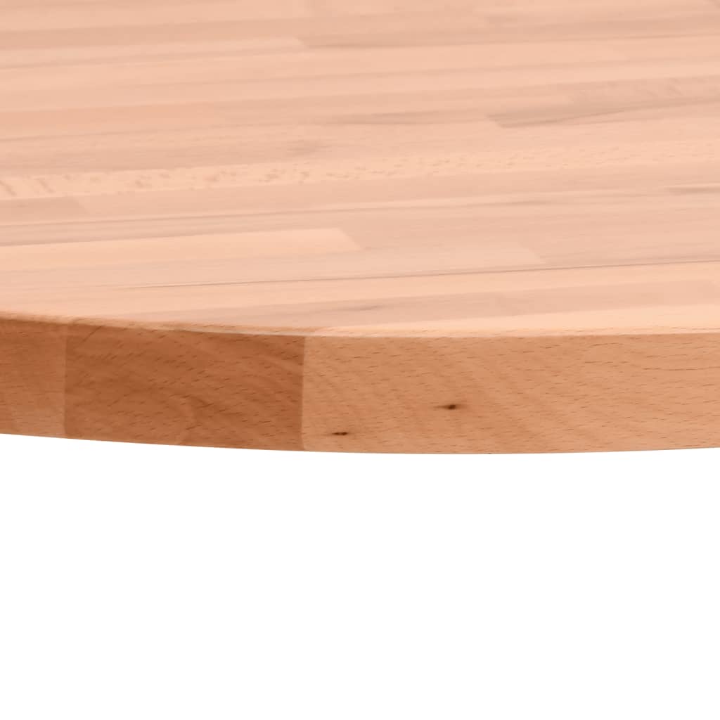 vidaXL Stalviršis, 30x2,5cm, bukmedžio medienos masyvas, apskritas