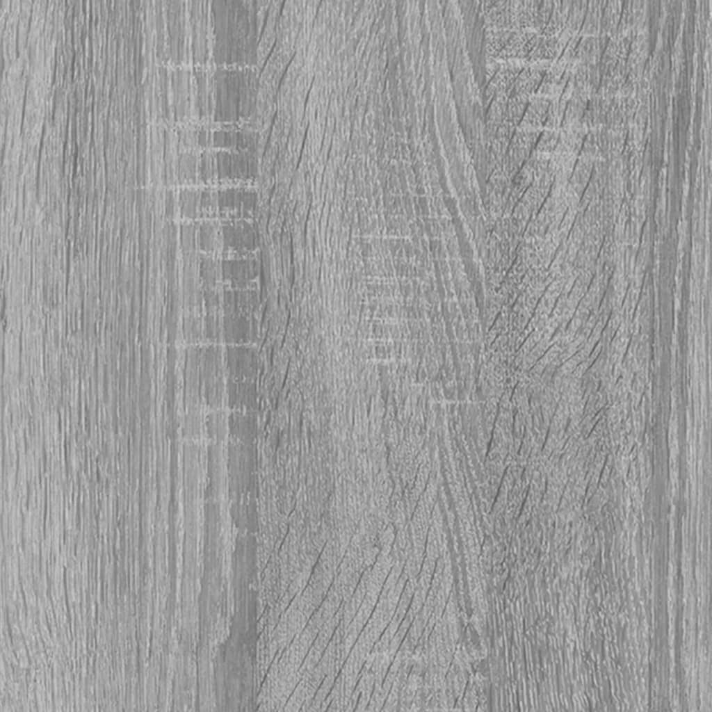 vidaXL Komoda, pilkos ąžuolo spalvos, apdirbta mediena