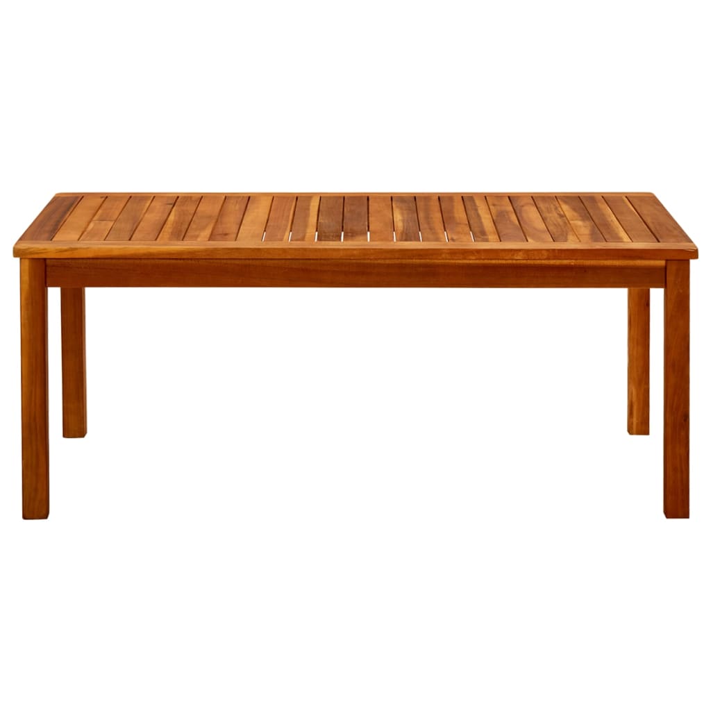 vidaXL Sodo kavos staliukas, 110x60x45cm, akacijos medienos masyvas