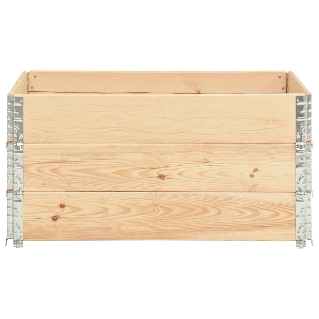 vidaXL Aukšti loveliai, 3vnt., 80x120cm, pušies medienos masyvas