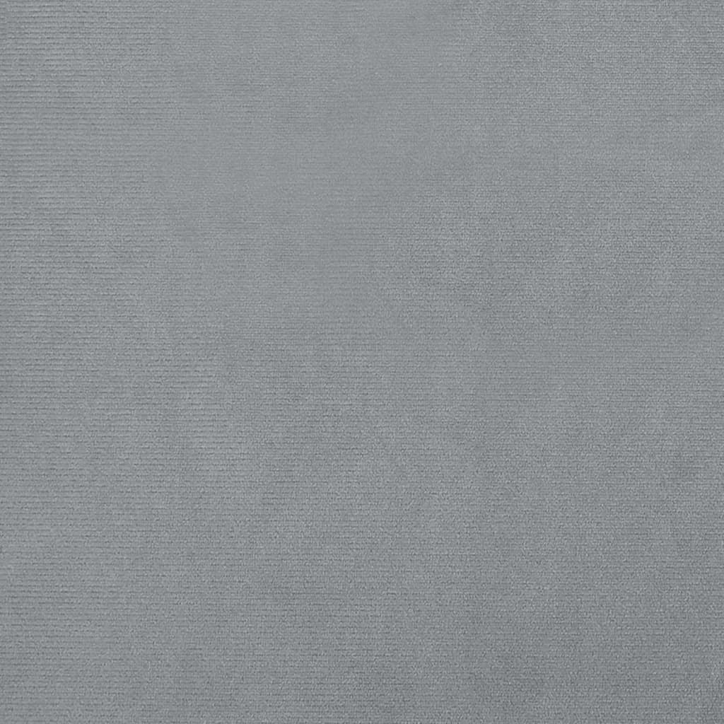 vidaXL Krėslas su pakoja, tamsiai pilkos spalvos, aksomas