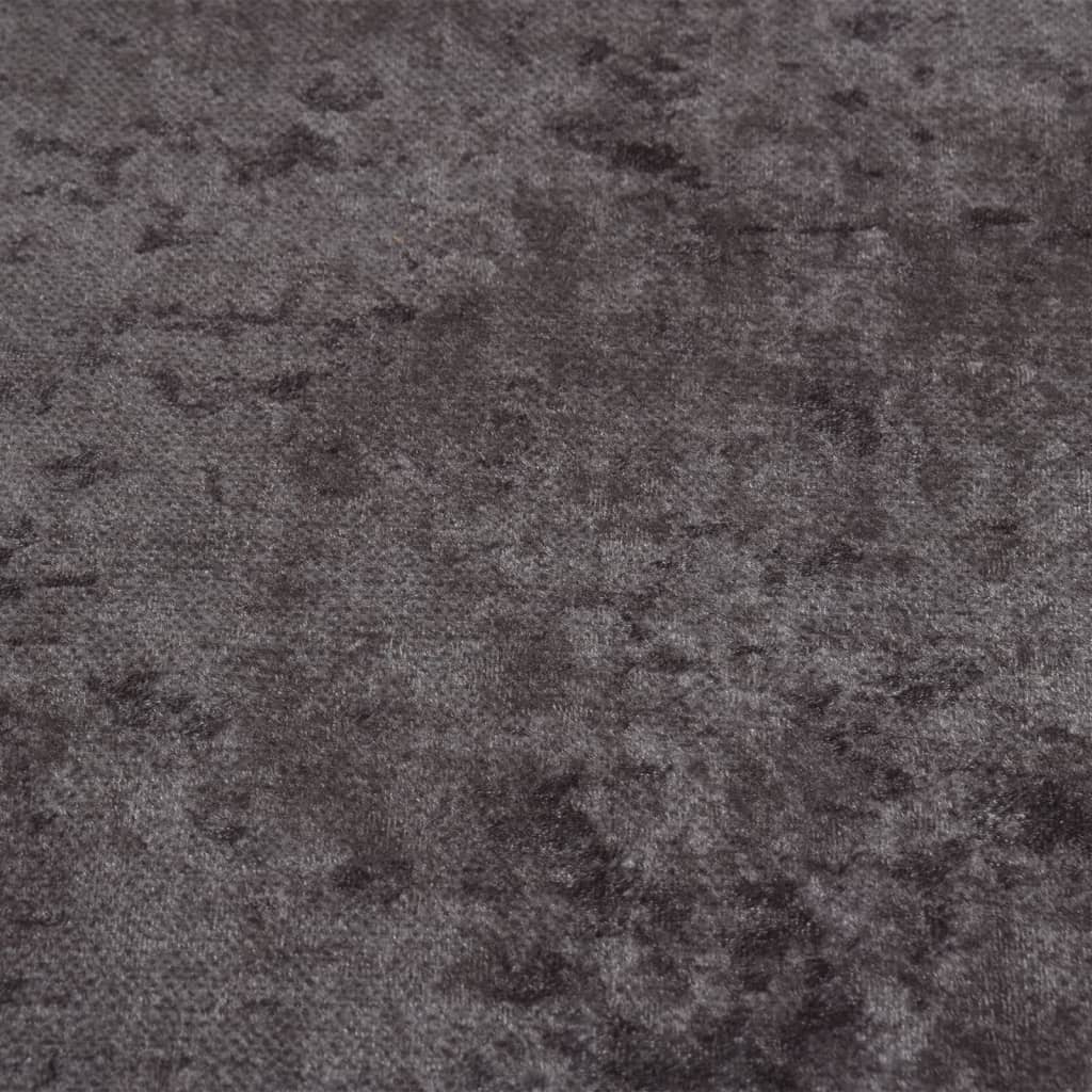 vidaXL Kilimas, pilkos spalvos, 120cm, neslystantis, skalbiamas