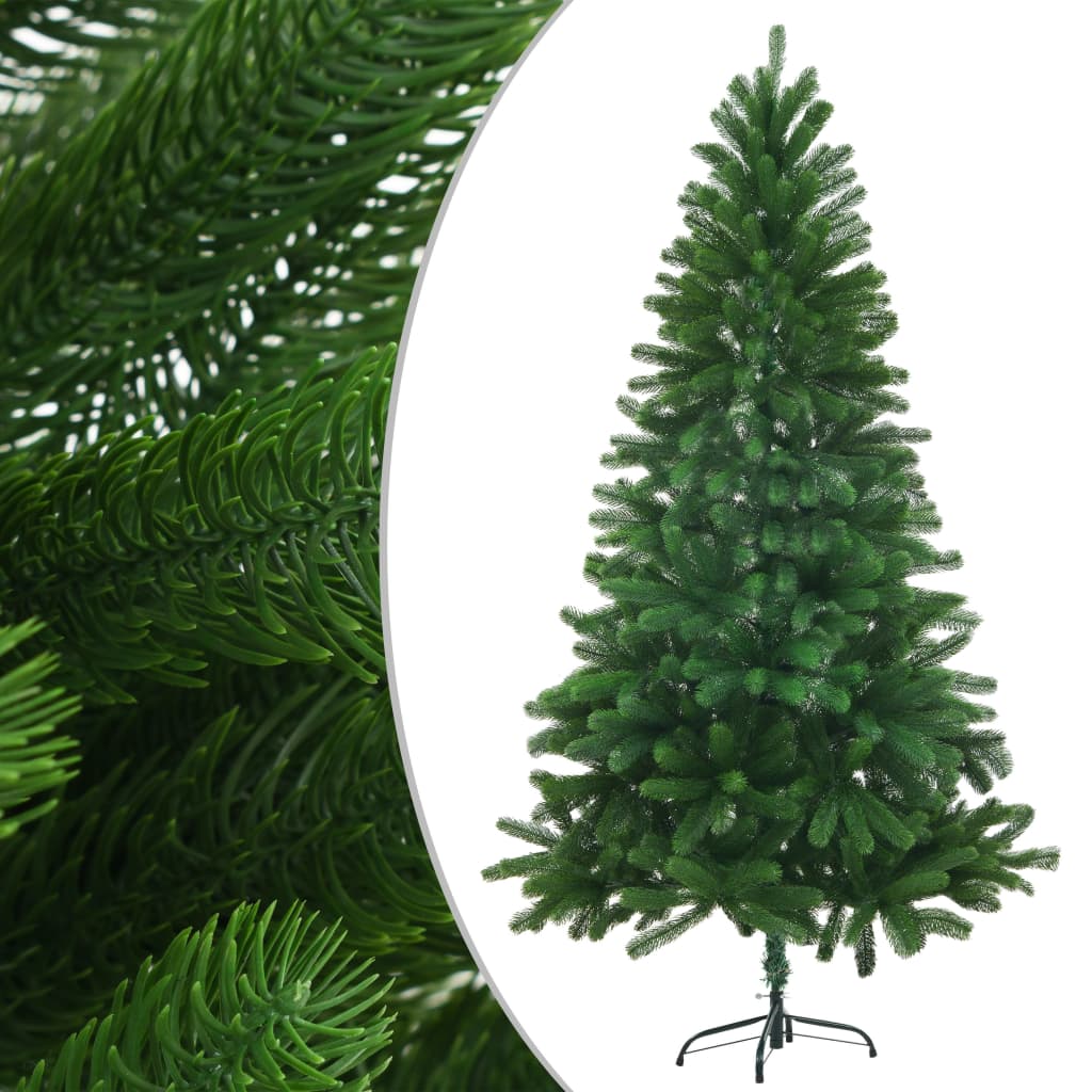 vidaXL Dirbtinė Kalėdų eglutė, žalia, 150cm, tikroviški spygliai
