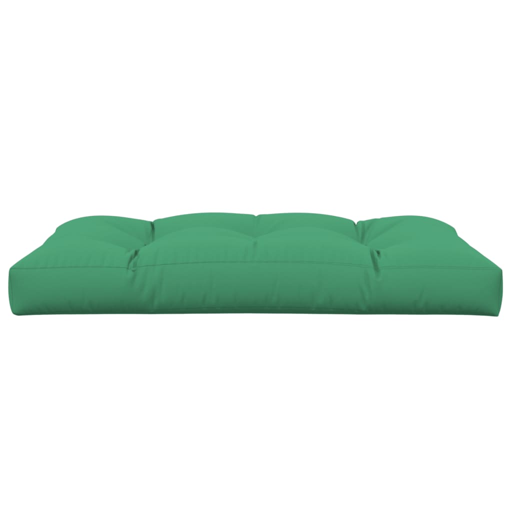 vidaXL Paletės pagalvėlė, žalios spalvos, 120x80x12cm, audinys