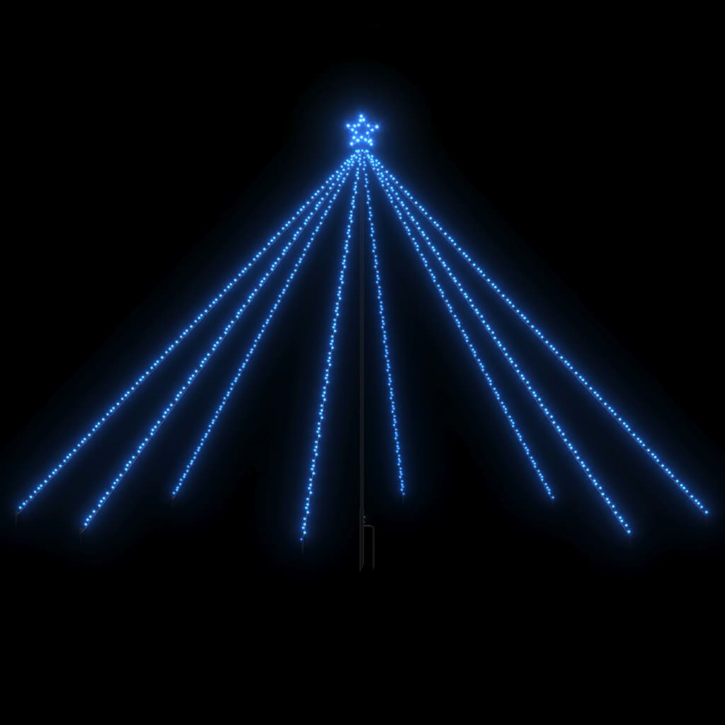 vidaXL Kalėdų eglutės girlianda, 576 mėlynos spalvos LED, 3,6m