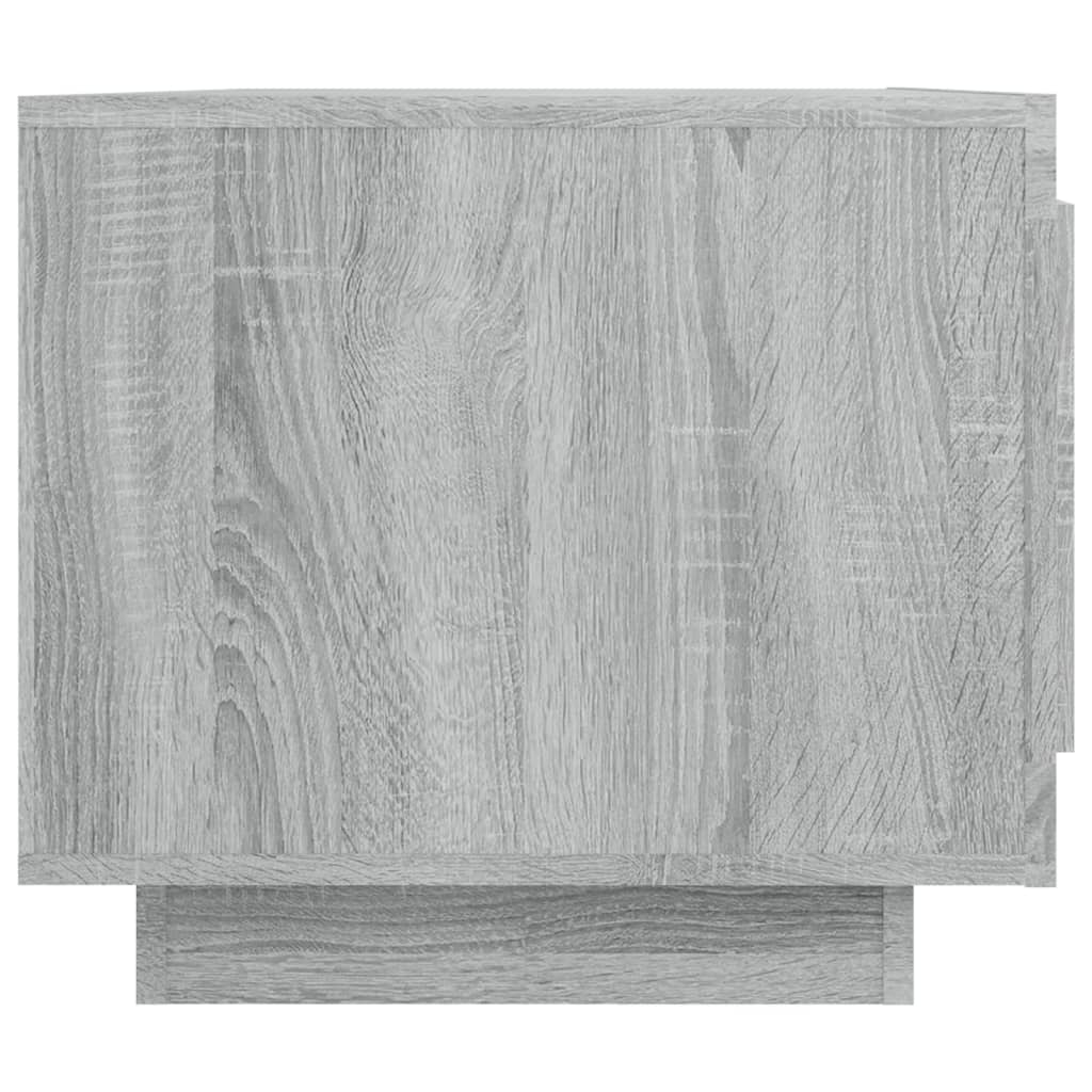 vidaXL Kavos staliukas, pilkas ąžuolo, 102x50x45cm, apdirbta mediena