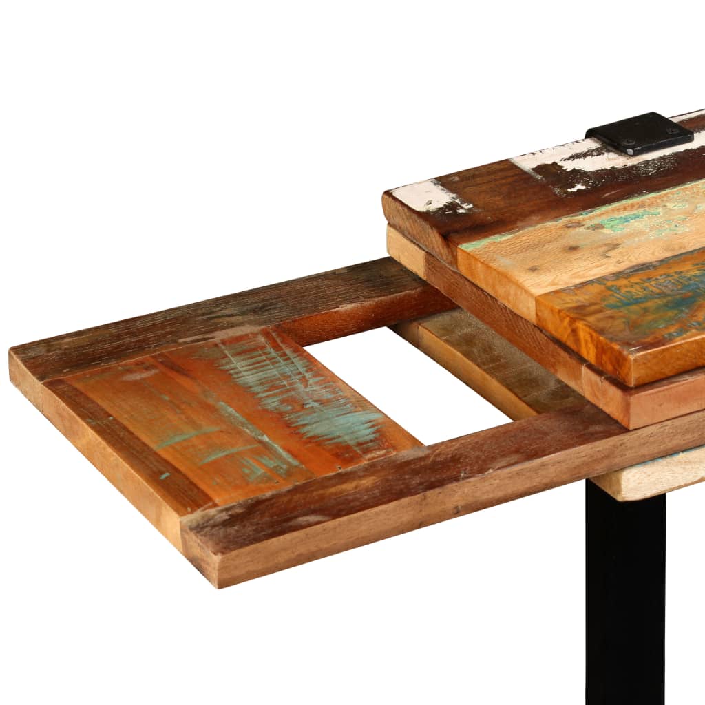 vidaXL Konsolinis staliukas, tvirta perdirbta mediena, reguliuojamas