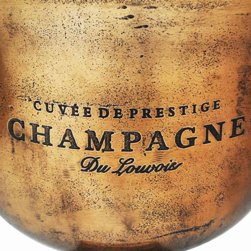 vidaXL Prizo taurės formos šampano atšaldymo indas, varis, rudas