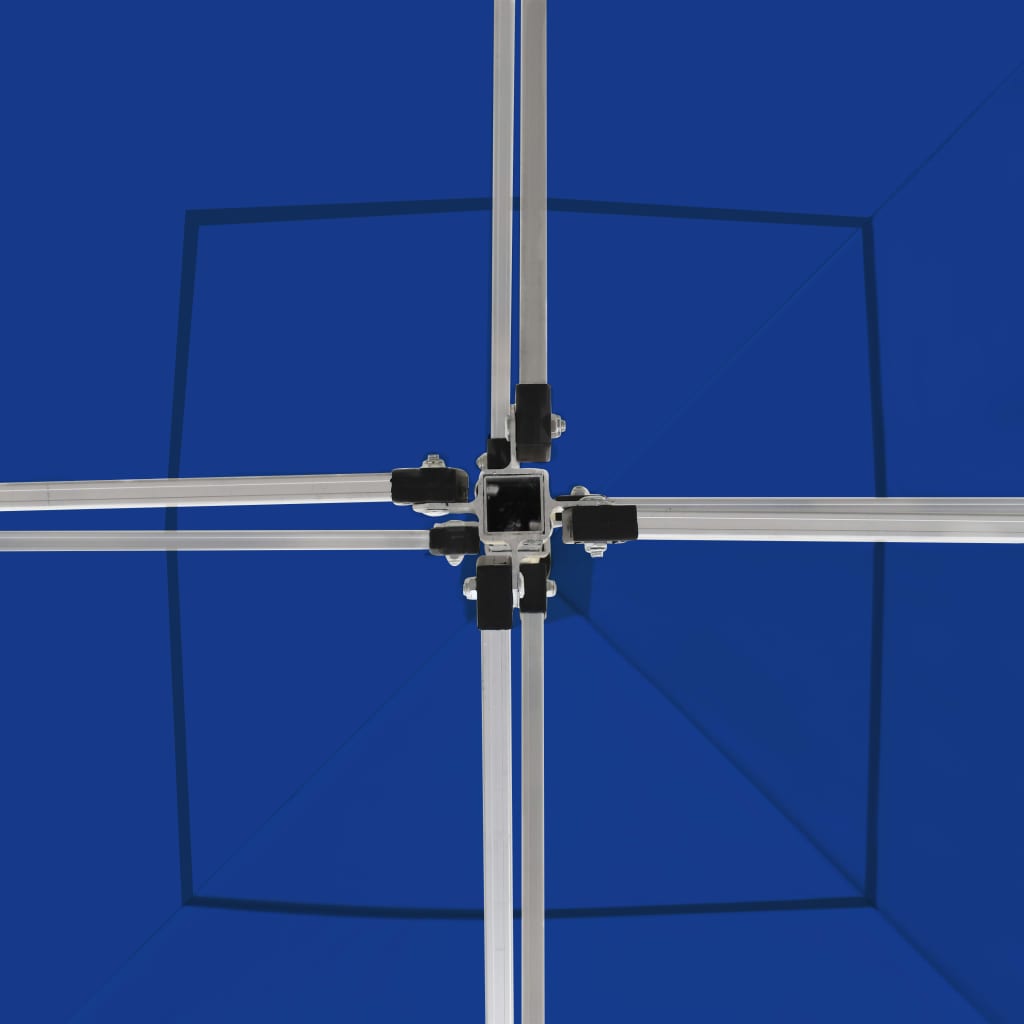 vidaXL Išskleidžiama proginė palapinė, mėlyna, 2x2m, aliuminis