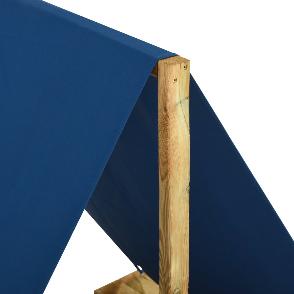 vidaXL Smėlio dėžė su stogu, 80x60x97,5cm, impregnuota pušies mediena