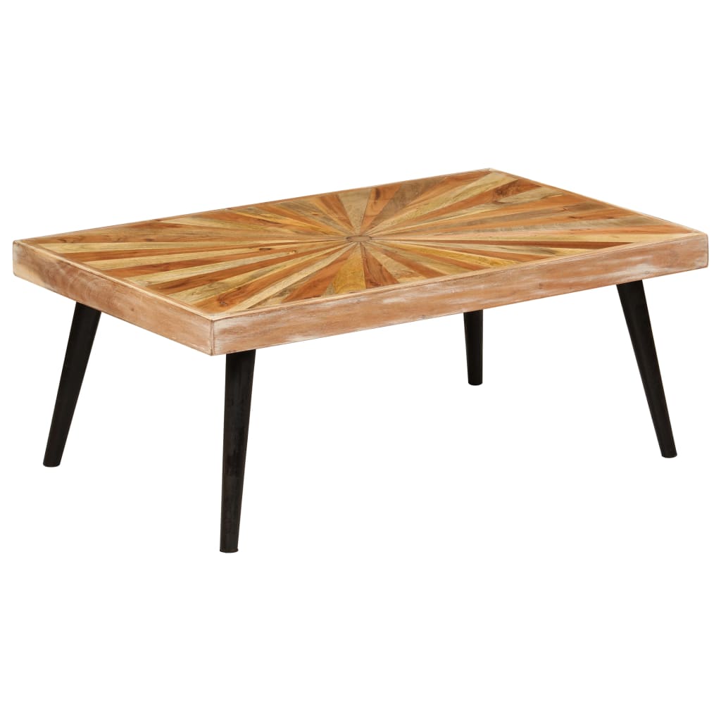 vidaXL Kavos staliukas, mango medienos masyvas, 90x55x36cm