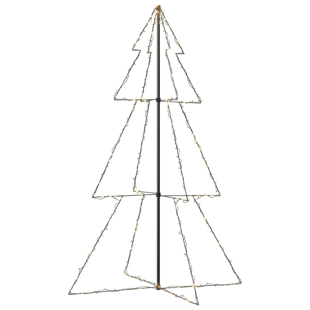 vidaXL Kalėdų eglutė, 118x180cm, kūgio formos, 240 LED lempučių
