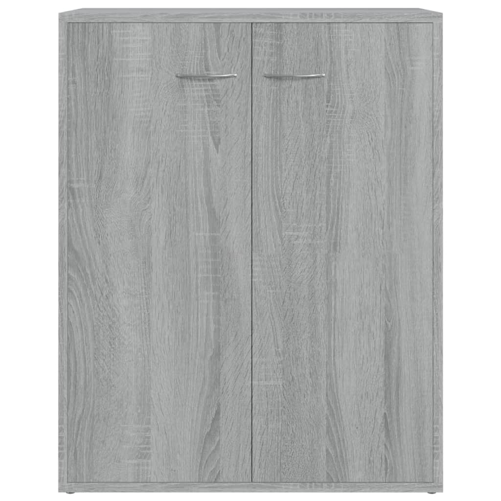 vidaXL Šoninė spintelė, pilka ąžuolo, 60x30x75cm, apdirbta mediena