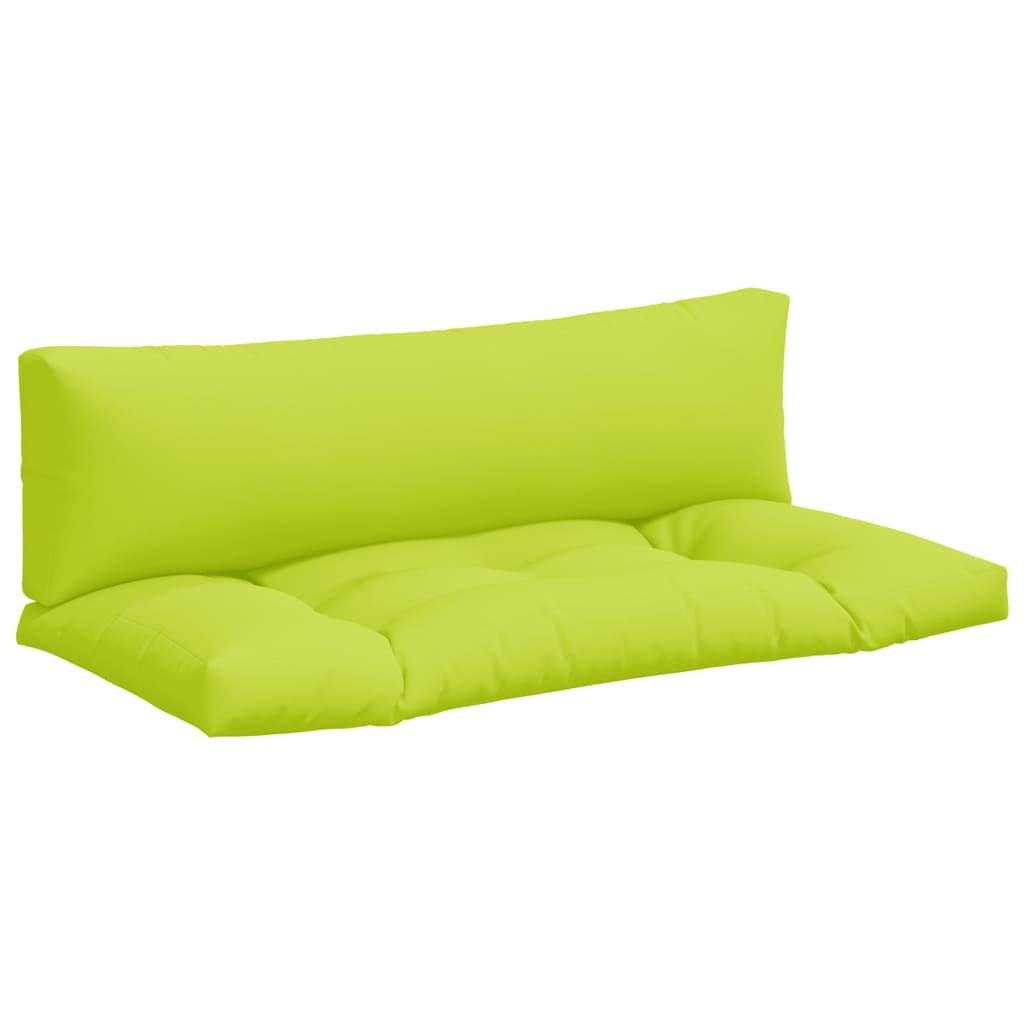 vidaXL Palečių pagalvėlės, 2vnt., ryškiai žalios spalvos, audinys