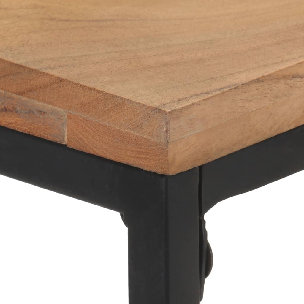 vidaXL Konsolinis staliukas, 110x35x75cm, akacijos medienos masyvas