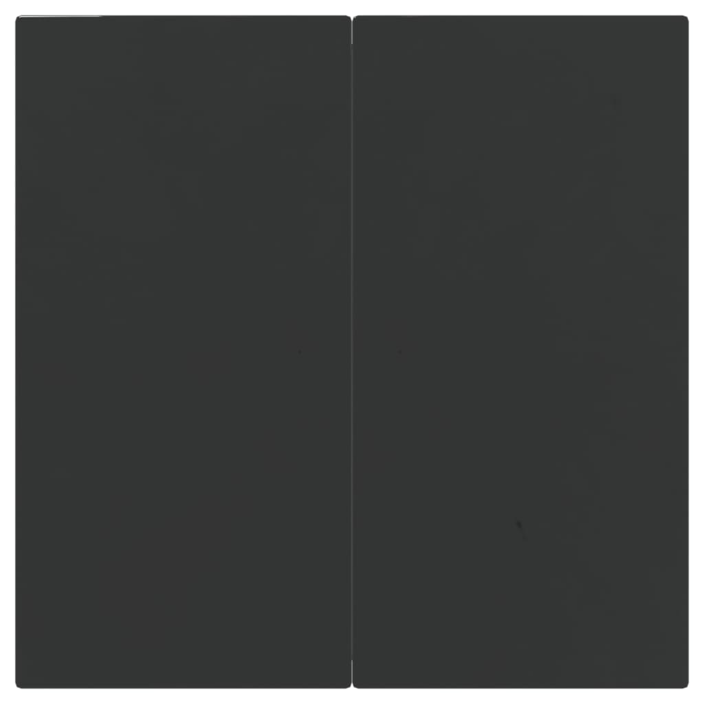 vidaXL Sodo valgomojo baldų komplektas, 5 dalių, juodas, poliratanas
