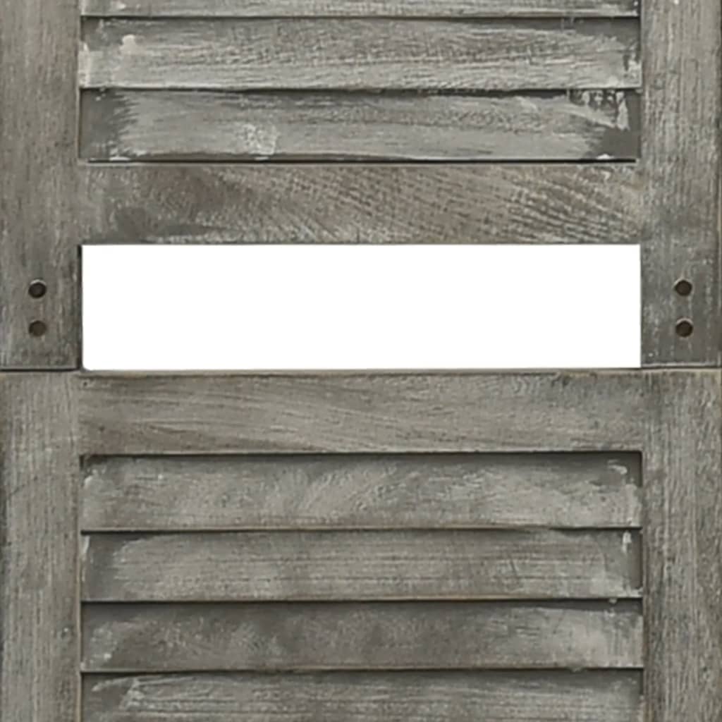 vidaXL Kambario pertvara, 3 dalių, pilka, 106,5x166cm, mediena