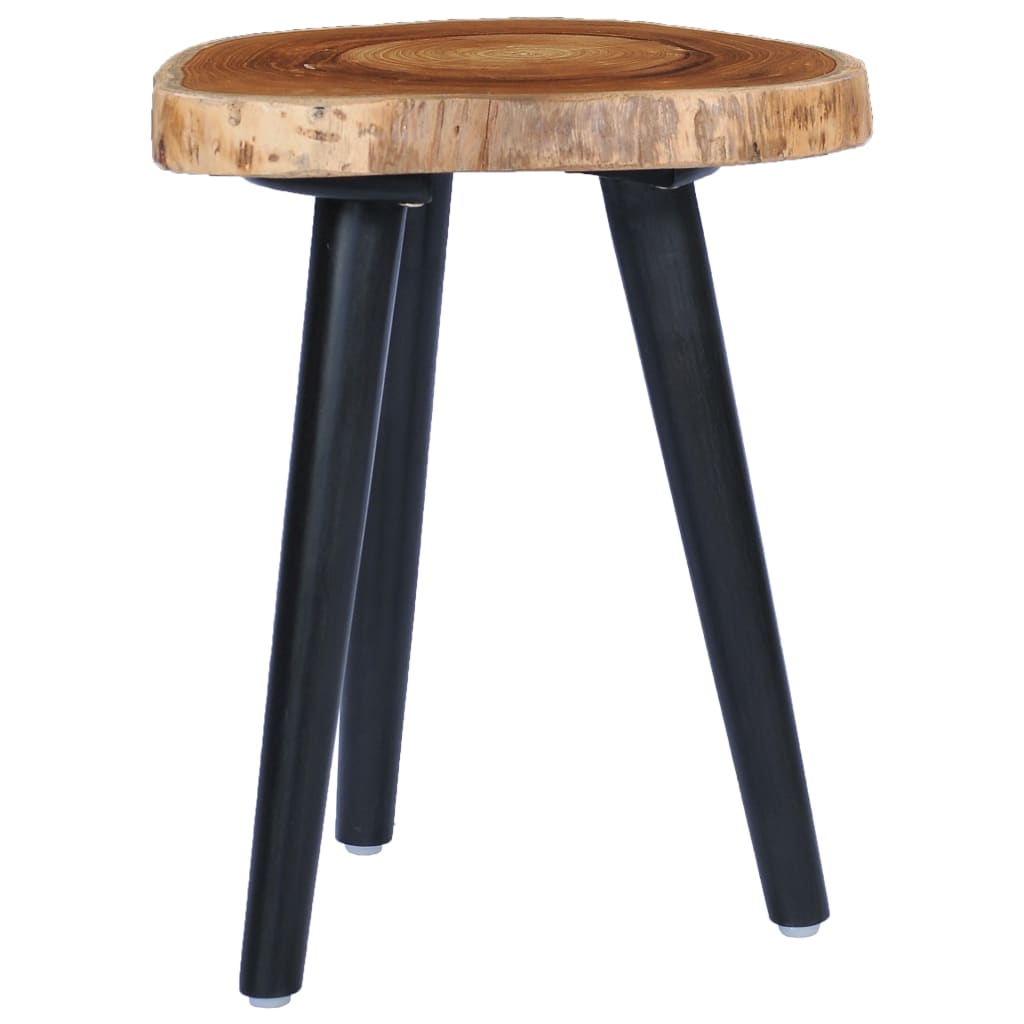 vidaXL Kavos staliukas, 40x45cm, tikmedžio medienos masyvas
