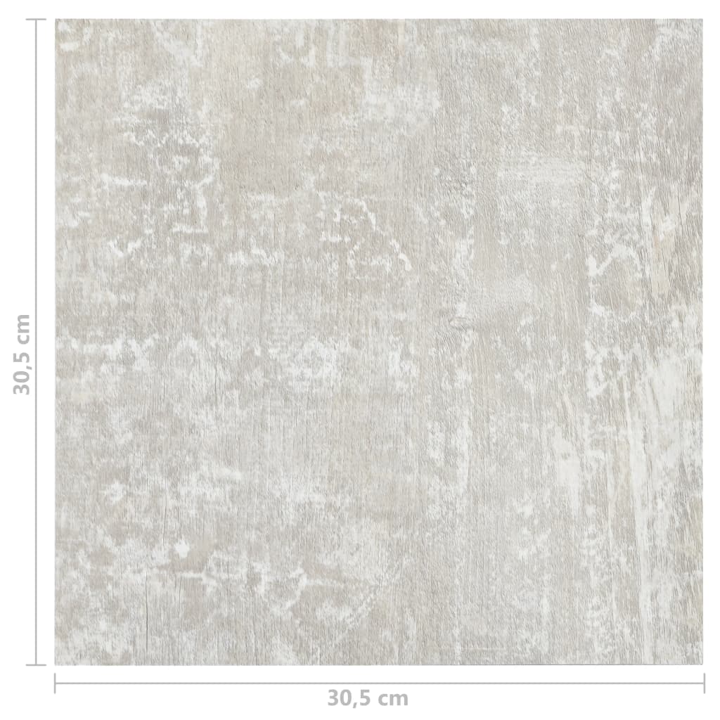 vidaXL Grindų plokštės, 55vnt., pilkos, 5,11m², PVC, prilimpančios