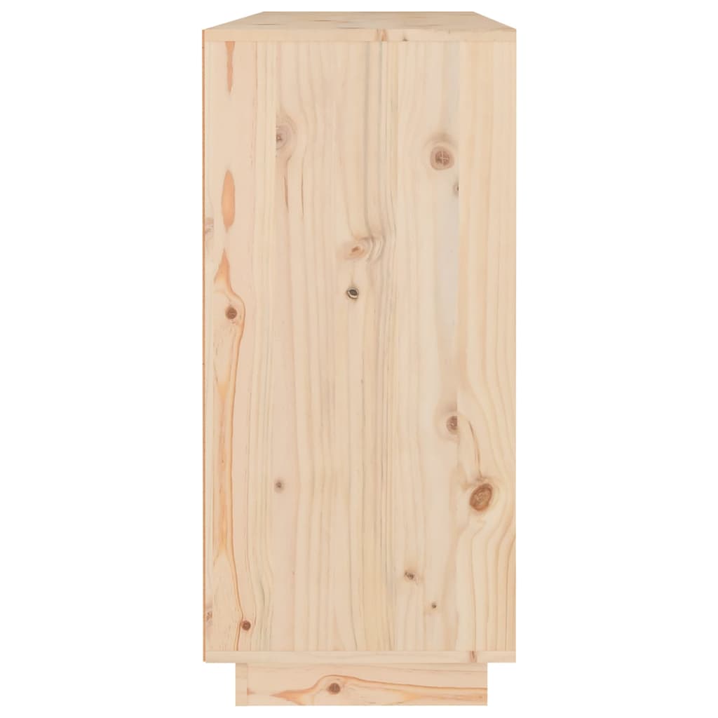vidaXL Šoninė spintelė, 110x34x75cm, pušies medienos masyvas
