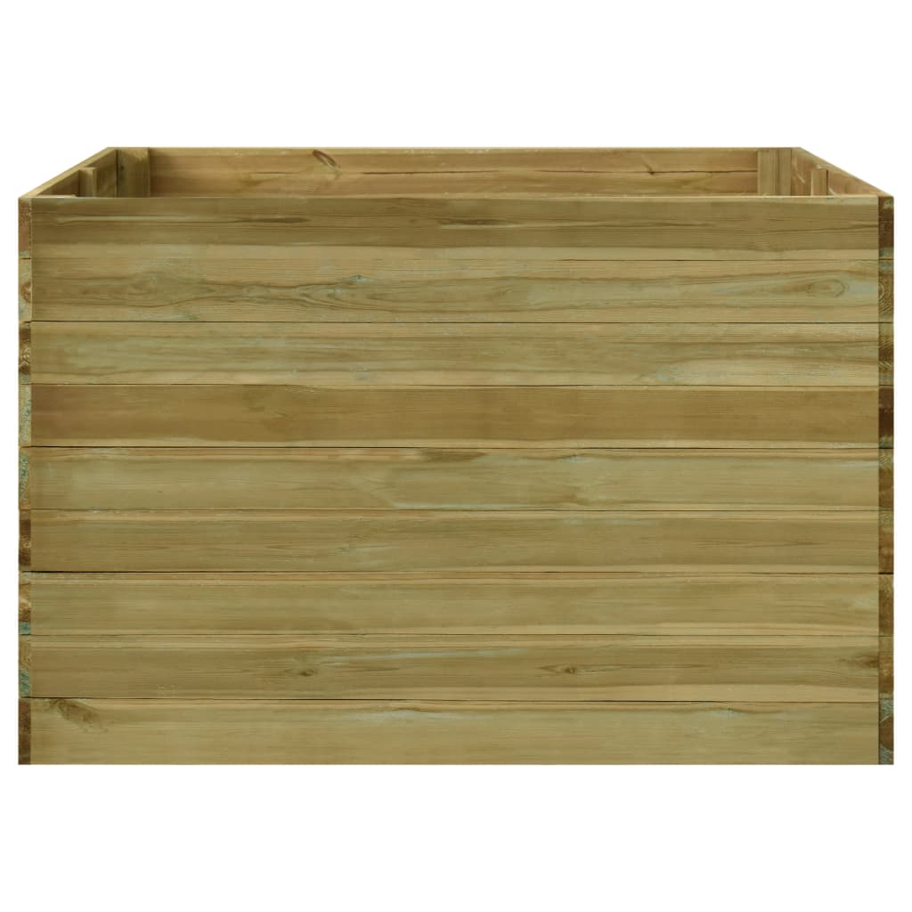 vidaXL Sodo lovelis, 200x150x97cm, impregnuota pušies mediena, aukštas