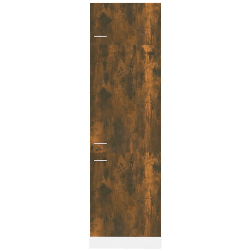vidaXL Šaldytuvo spintelė, dūminio ąžuolo, 60x57x207cm, mediena