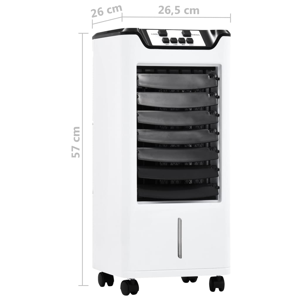 vidaXL 3-1 Nešiojamas oro kondicionierius/drėkintuvas/valytuvas, 60W