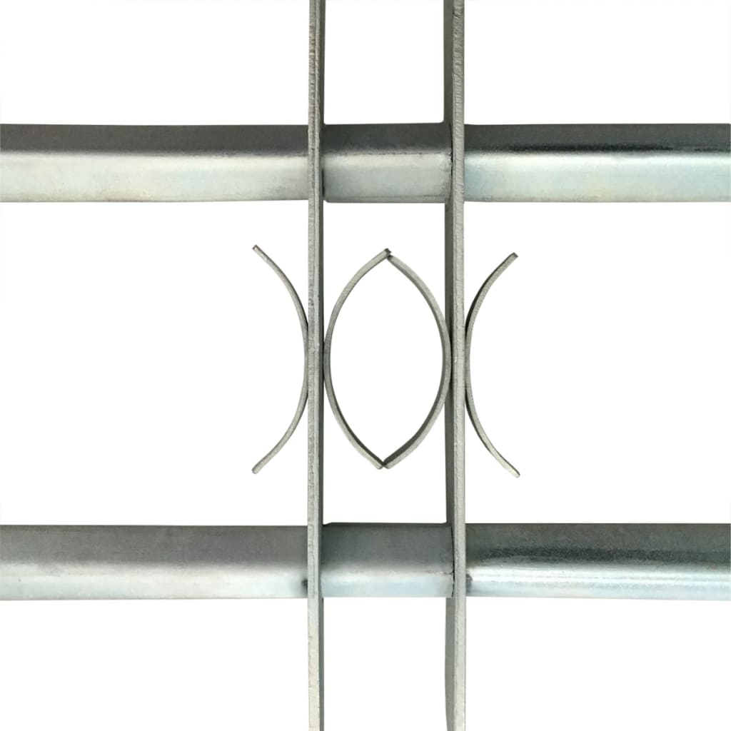 Reguliuojama apsauginė grotelė langams su 2 skersiniais, 1000-1500mm