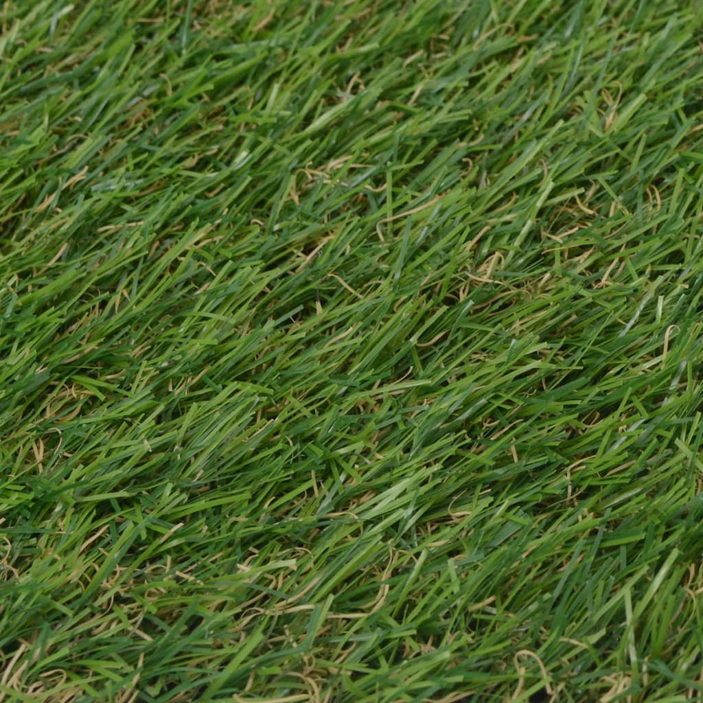 vidaXL Dirbtinė žolė, 1,5x5m/20mm, žalios spalvos