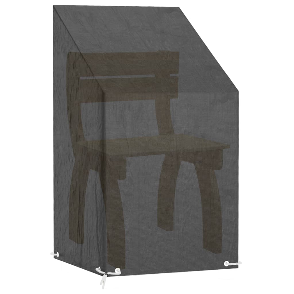 vidaXL Sodo kėdės uždangalas, 65x65x80/120cm, 8 kilputės, polietilenas