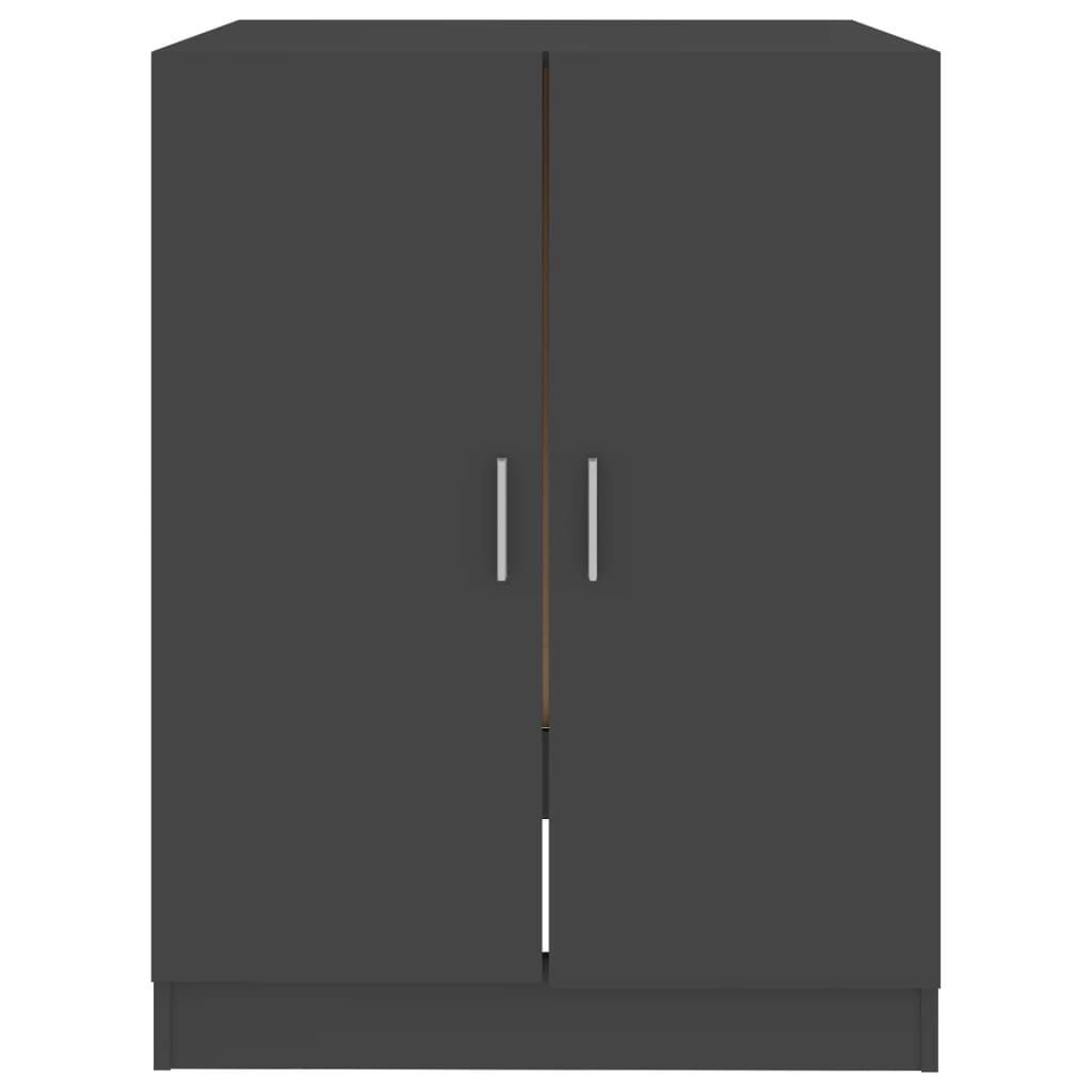 vidaXL Skalbimo mašinos spintelė, pilkos spalvos, 71x71,5x91,5cm