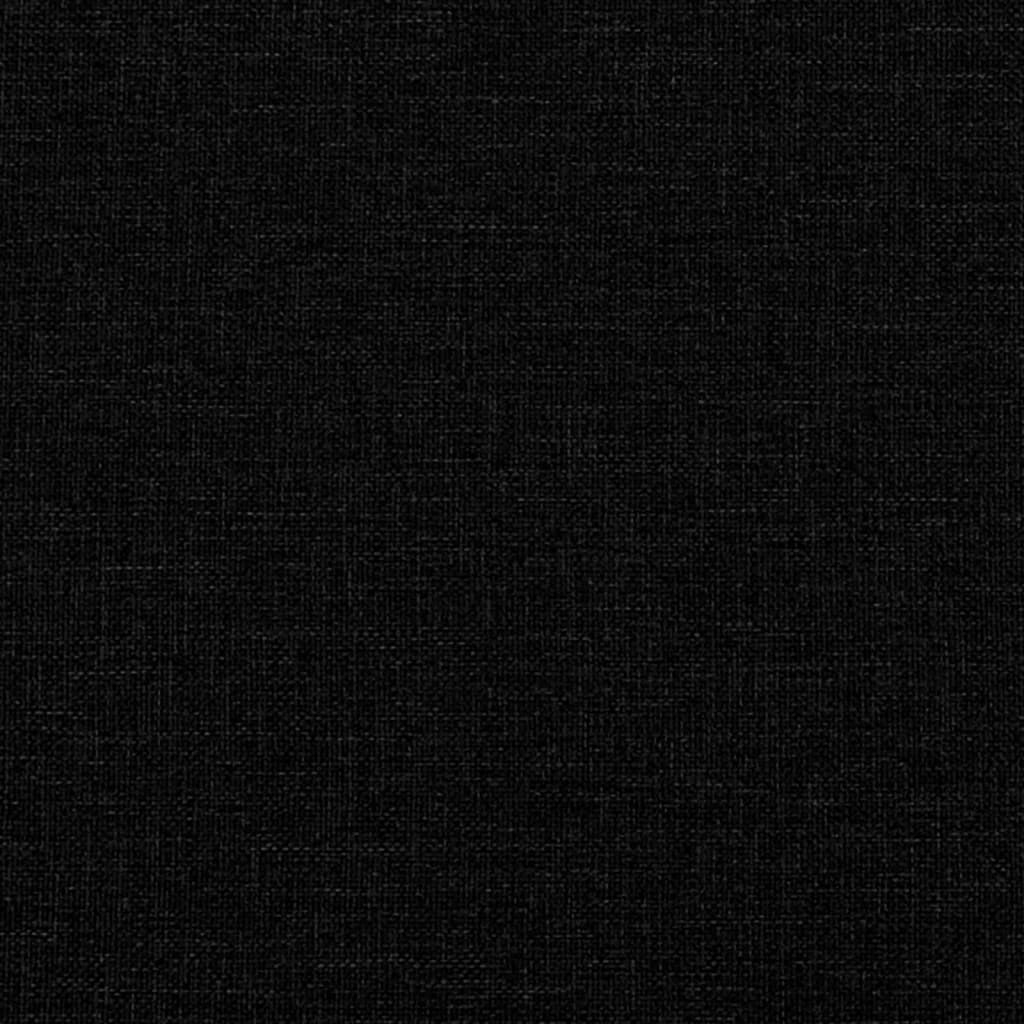 vidaXL Sofos komplektas, 3 dalių, juodos spalvos, audinys