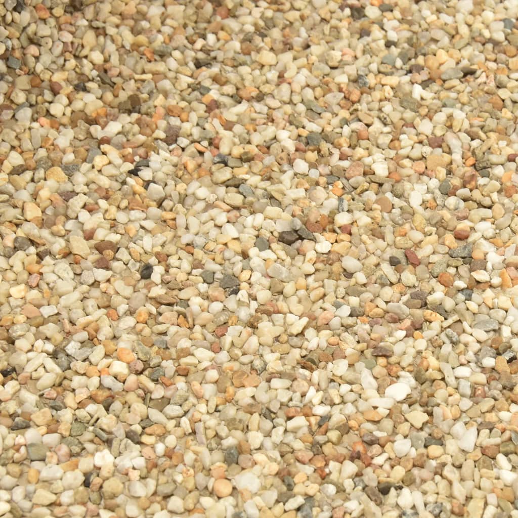 vidaXL Tvenkinio danga su akmenukais, natūrali smėlio, 100x100cm
