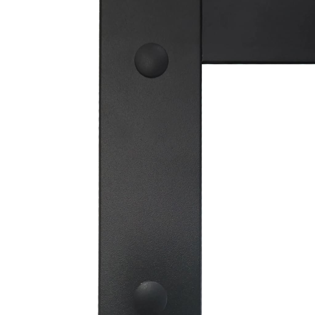 vidaXL Stumdomos durys su įranga, 76x205cm, aliuminis ir ESG stiklas