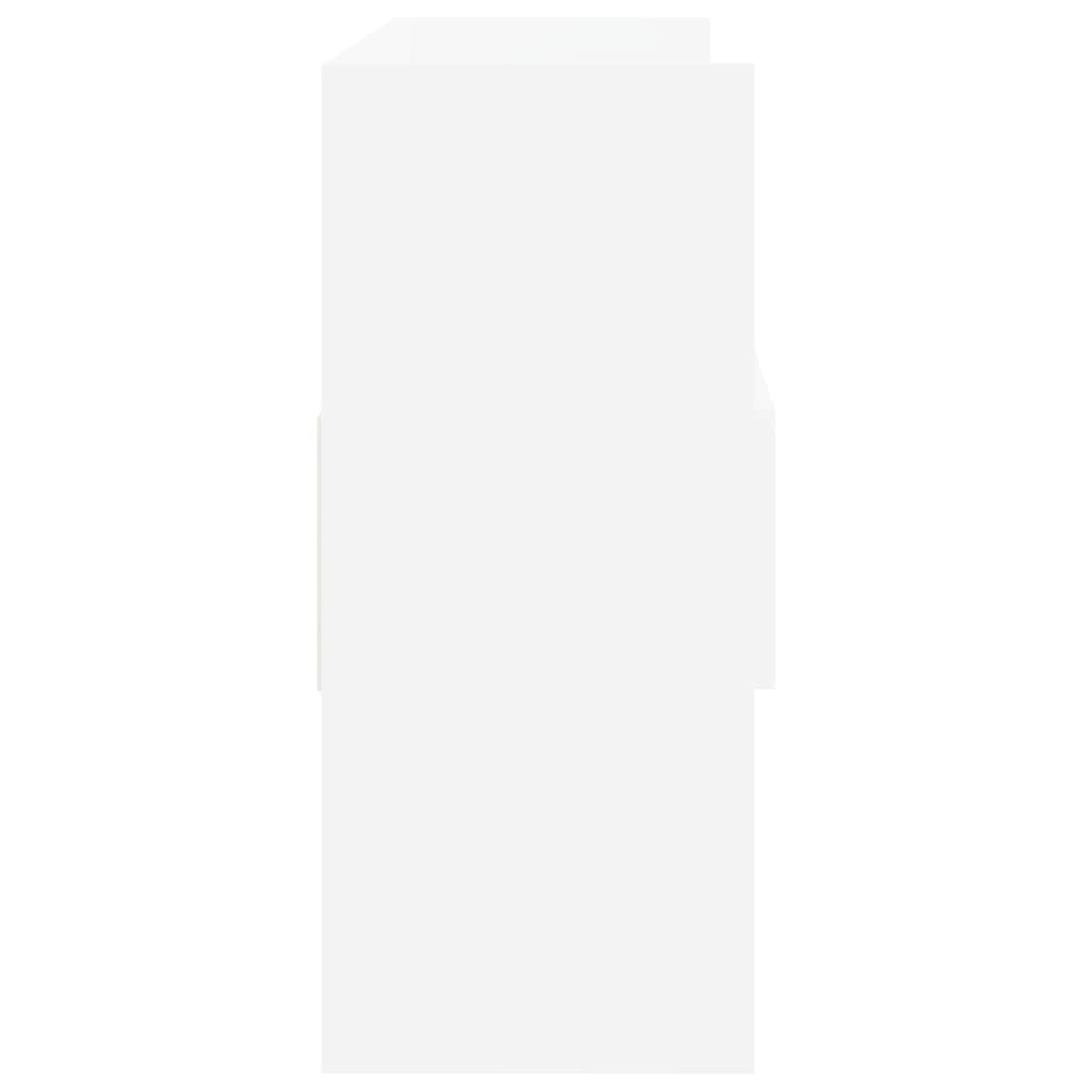 vidaXL Šoninė spintelė, baltos spalvos, 105x30x70cm, MDP