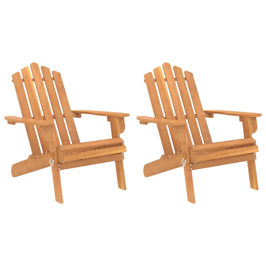 vidaXL Sodo Adirondack kėdės, 2vnt., akacijos medienos masyvas