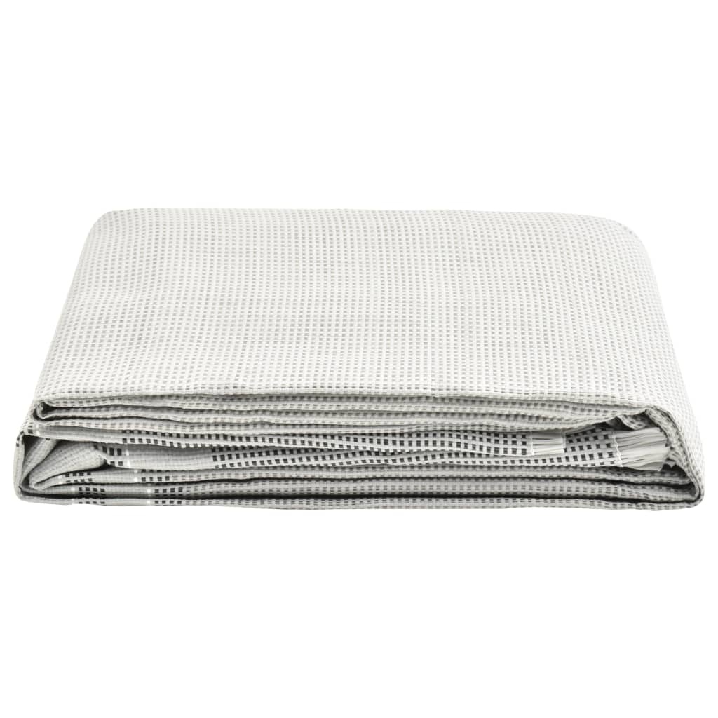 vidaXL Palapinės kilimas, pilkos spalvos, 250x250cm
