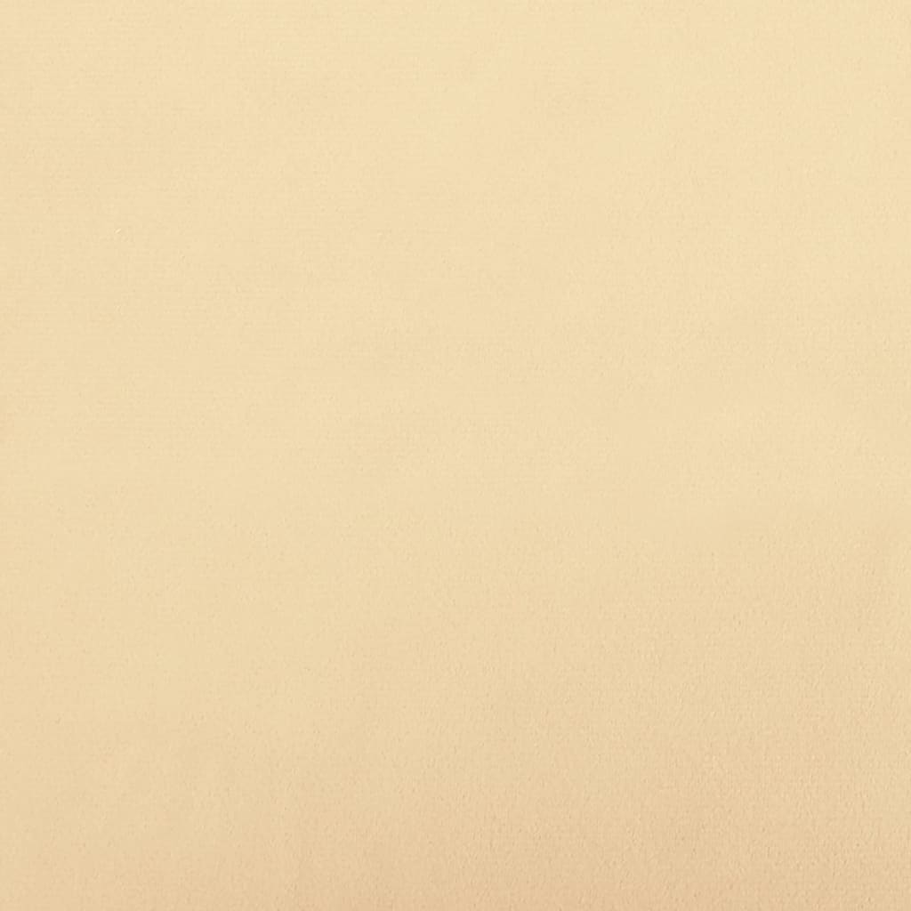 vidaXL Krėslas, kreminės spalvos, 63x76x80cm, aksomas