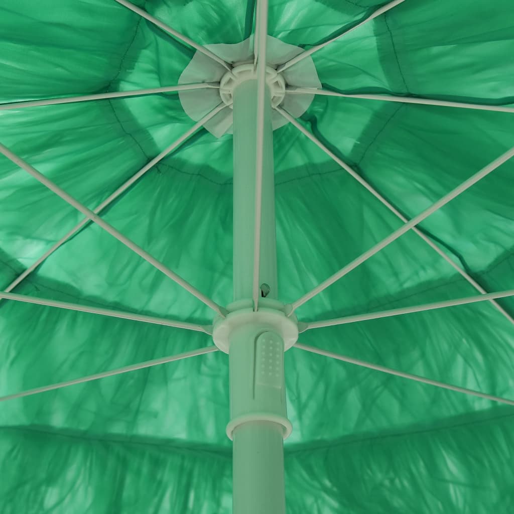 vidaXL Paplūdimio skėtis, žalios spalvos, 180cm, havajietiško dizaino