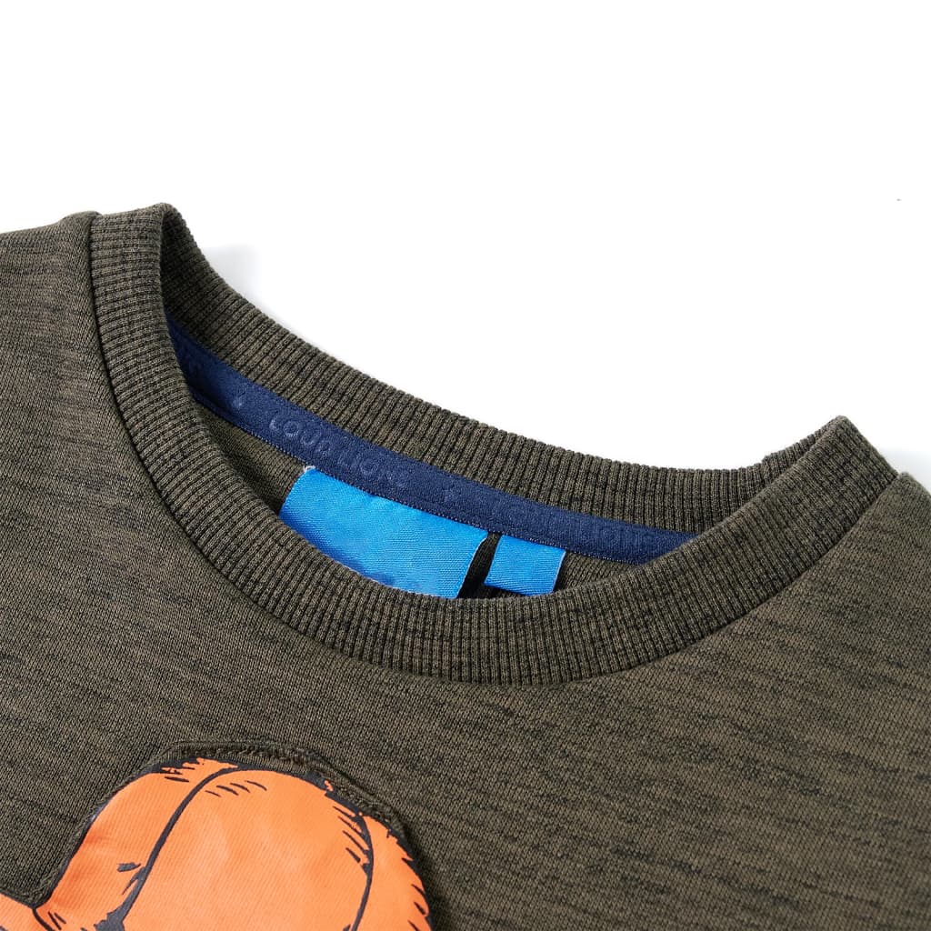 Vaikiškas sportinis megztinis, chaki spalvos mišinys, 92 dydžio