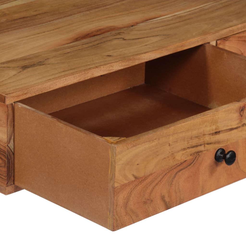 vidaXL Sieninis stalas, 90x40x170 cm, akacijos medienos masyvas