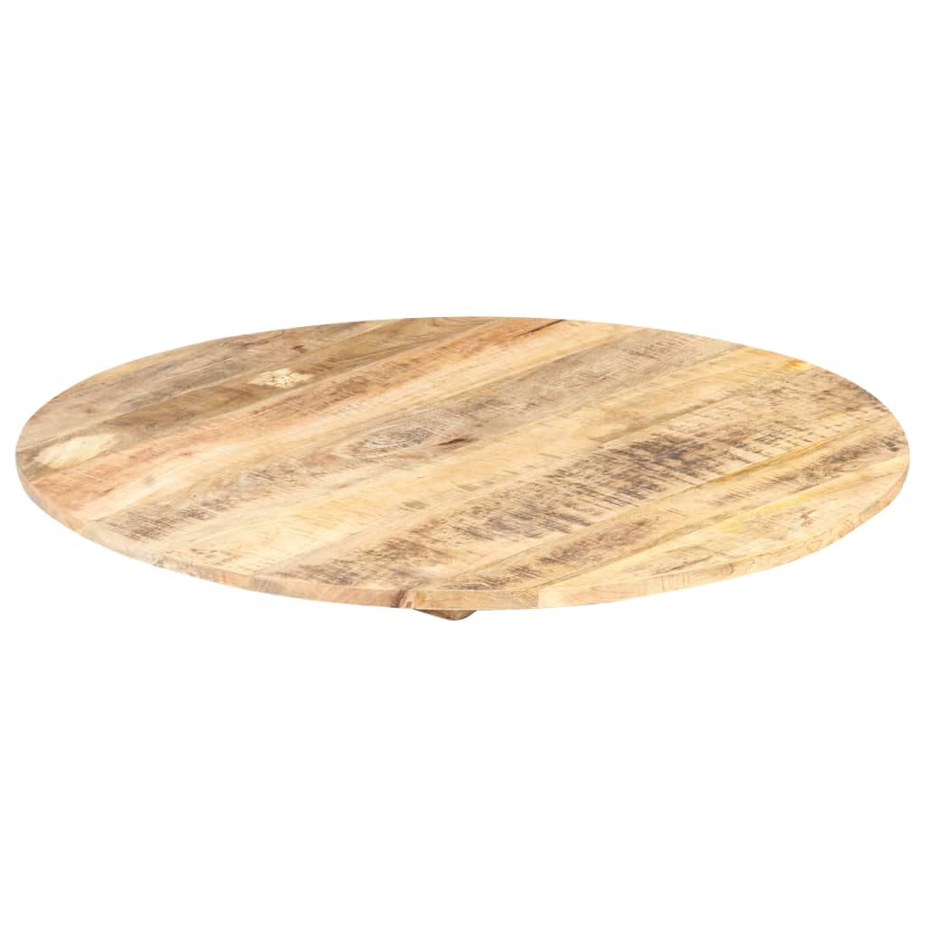 vidaXL Stalviršis, 60cm, mango medienos masyvas, apskritas, 15-16mm