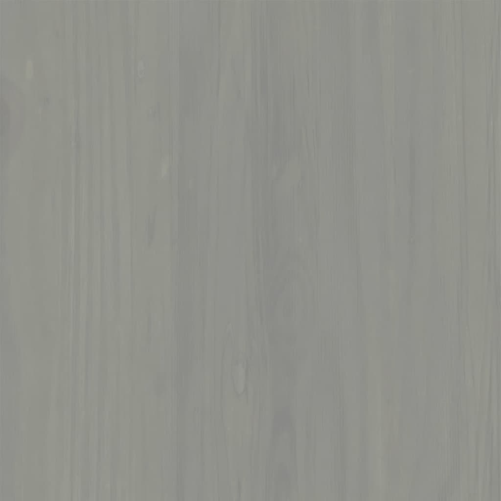 vidaXL Batų suoliukas VIGO, pilkas, 106x35x45cm, pušies masyvas