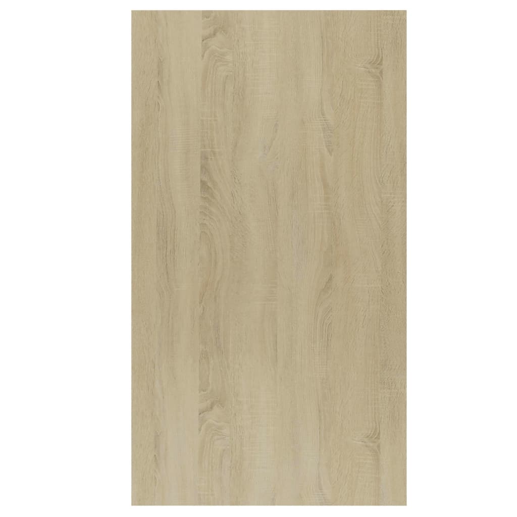 vidaXL Knygų/šoninė spintelė, balta/ąžuolo, 50x25x80cm, mediena