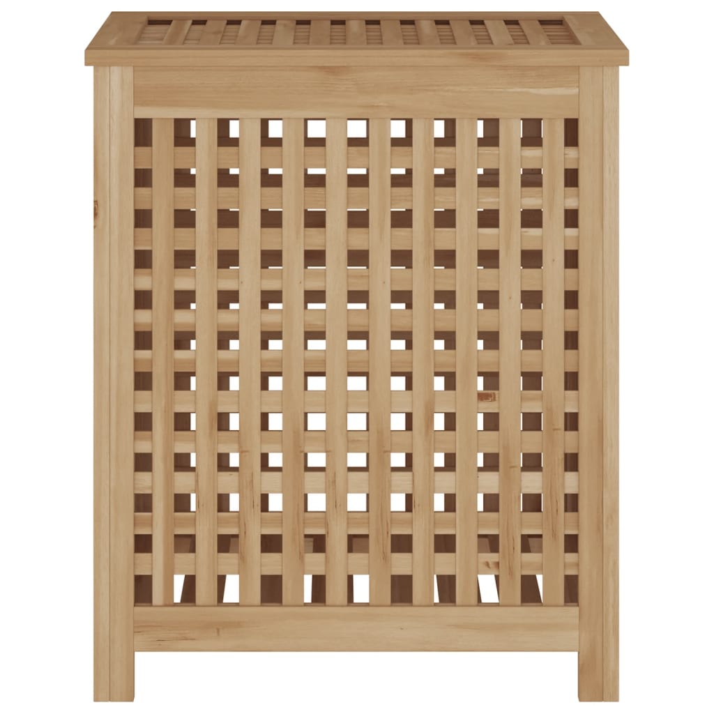 vidaXL Skalbinių dėžė, 50x35x60cm, tikmedžio medienos masyvas