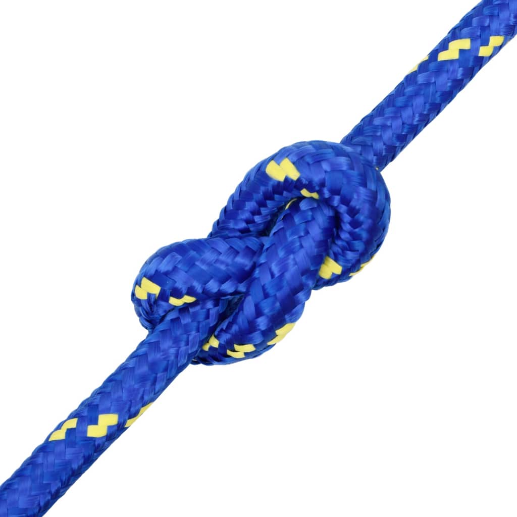 vidaXL Valties virvė, mėlynos spalvos, 20mm, 100m, polipropilenas