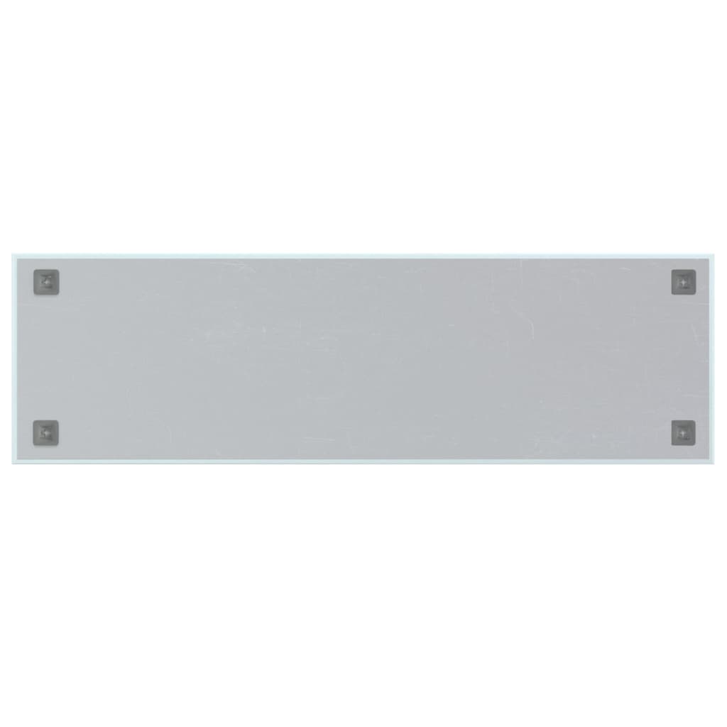 vidaXL Sieninė magnetinė lenta, balta, 100x30cm, grūdintas stiklas