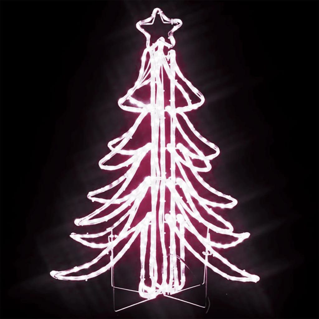 vidaXL Kalėdinė dekoracija LED Kalėdų eglutė, šilta balta, 87x87x93cm